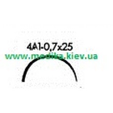 4A1 0.7 x 25 Needle curved surgical  4/8 circle. 